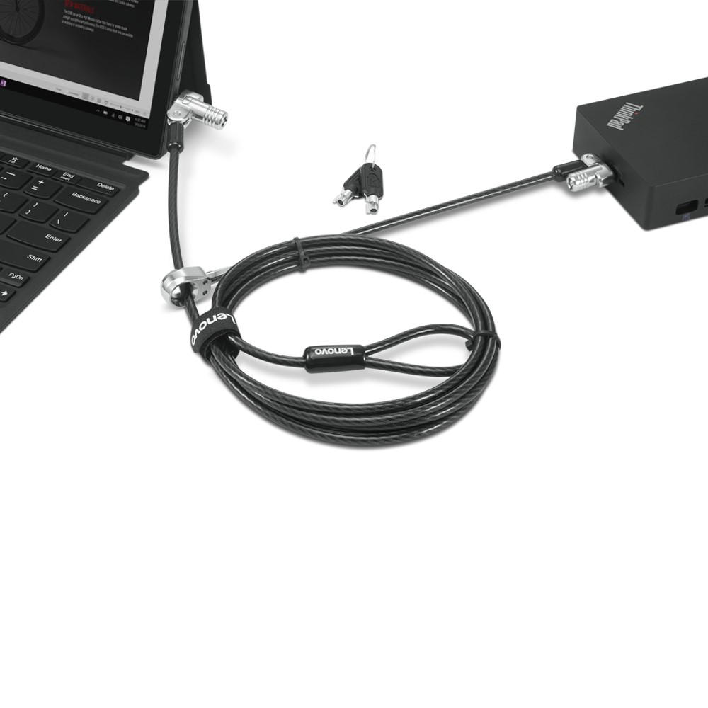  Lenovo Kensington NanoSaver MasterKey Twin Head Lock Cable Lock #4XE1B81918